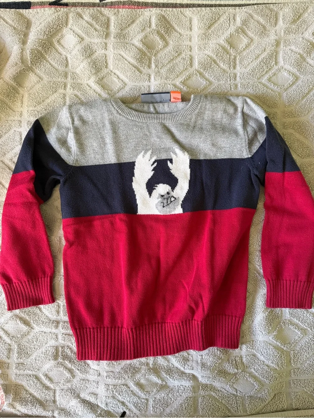 Snow Monster 100% cotton crew neck sweater.
